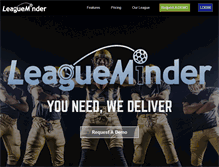 Tablet Screenshot of leagueminder.com